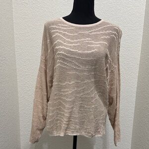 Elegant Beige Knit Sweater